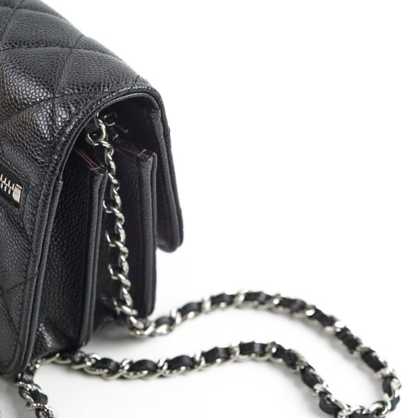 Chanel Mini Wallet On Chain WOC Black Caviar Crossbody - Series 30 Fashion