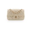 Chanel Mini Rectangular Cream Lambskin Crossbody- Microchipped Online now