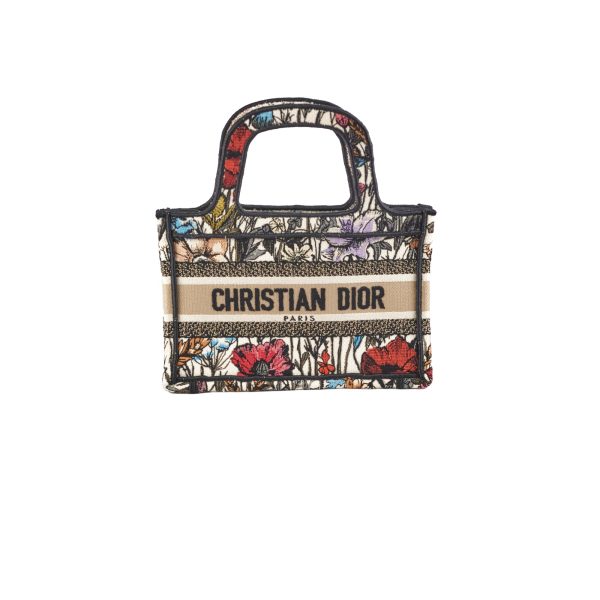 Christian Dior Book Tote Mini Floral Hot on Sale