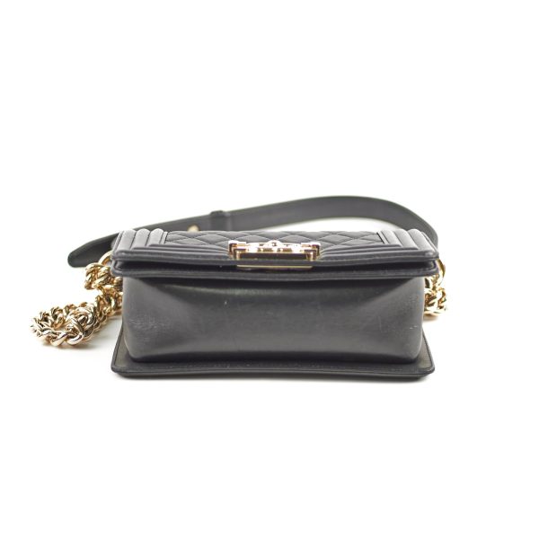 Chanel Small Boy Lambskin Black - 23 Series Hot on Sale