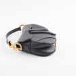 Christian Dior Mini Saddle Black Calfskin Sale