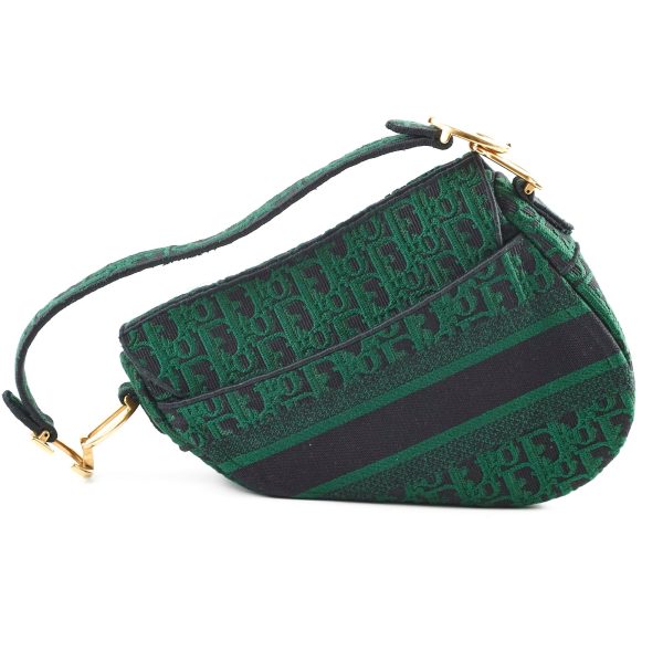 Christian Dior Oblique Dark Green Saddle Fabric Supply