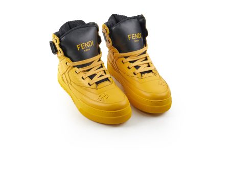 Fendi Yellow Men s Sneakers Size 8 For Discount