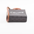 Celine Vertical Cabas Canvas Logo Mini Tote Hot on Sale