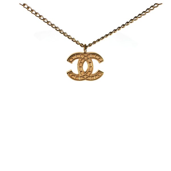 Chanel CC Logo Gold Necklace Costume Jewellery Cheap