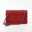 Chanel Classic Medium Large M L Caviar Red - Series 18 Hot on Sale