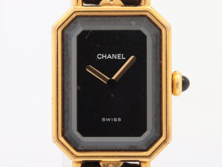 Chanel Premiere M Gold Black Watch Supply