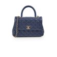 Chanel Coco Handle Small Caviar Navy - Microchipped For Sale