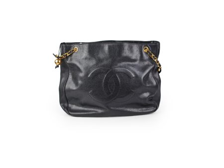 Chanel Caviar Large Tote Black Fashion