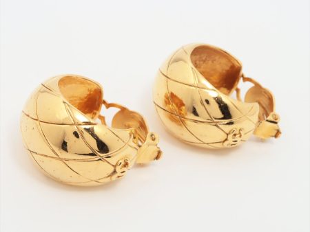 Chanel Coco Gold Clip On Earrings Costume Jewellery on Sale