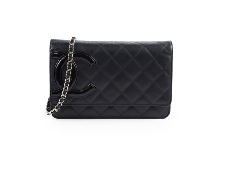 Chanel CC Cambon Wallet on Chain WOC Black on Sale