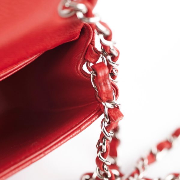 23 7 DOTD- Chanel Classic Flap Square Caviar Red Online Sale