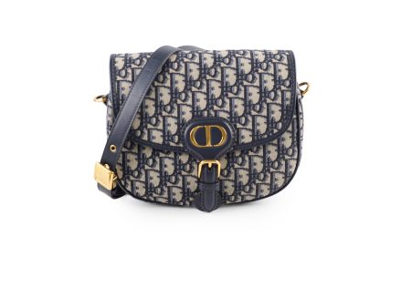 Dior Medium Oblique Bobby Bag Navy Online Sale