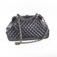 Chanel Mademoiselle Frame Patent Leather Bag Black Hot on Sale