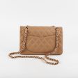 Chanel Classic Flap Small Caviar Dark Beige Discount