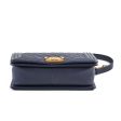 Chanel Caviar Old Medium Boy Navy 25 Series Online