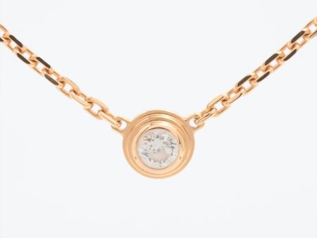 Cartier D Amour XS Diamond Necklace Pink Gold Cheap