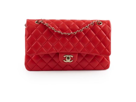 Chanel Medium Classic Flap Red Lambskin Online