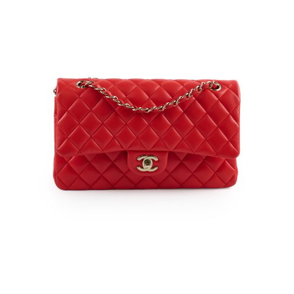 Chanel Medium Classic Flap Red Lambskin Online