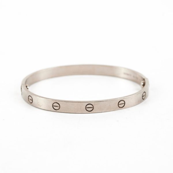 Cartier Love Bracelet Size 20 White Gold Discount