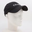 Celine Logo Black Baseball Cap Size Medium For Cheap