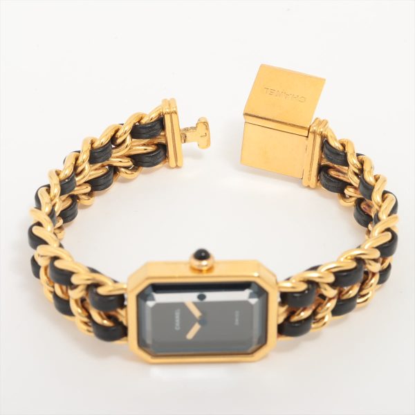 Chanel Premiere L Black Gold Watch For Cheap