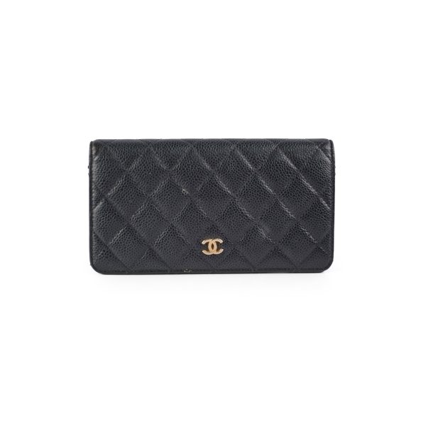 Chanel Long Wallet Black Caviar Online Sale