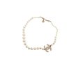 Chanel CC Pearl Necklace Choker Necklace For Sale