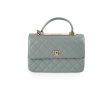 Chanel Large Trendy CC Top Handle Blue Green For Cheap