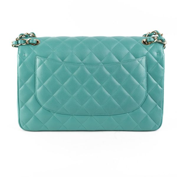 Chanel Jumbo Classic Flap Caviar Turquoise - Sereis 23 Online Hot Sale