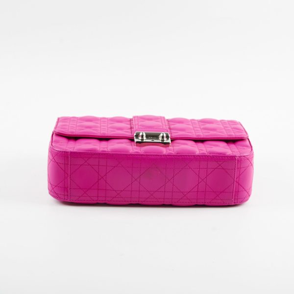 Christian Dior Lambskin Cannage Fuchsia Shoulder Bag For Cheap