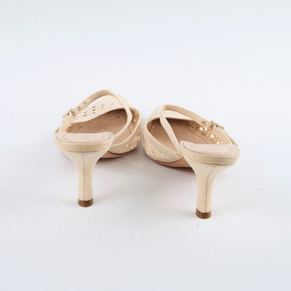 Dior Rattan kitten Heels Online