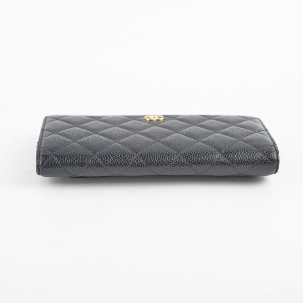 Chanel Long Wallet Black Caviar Online Sale