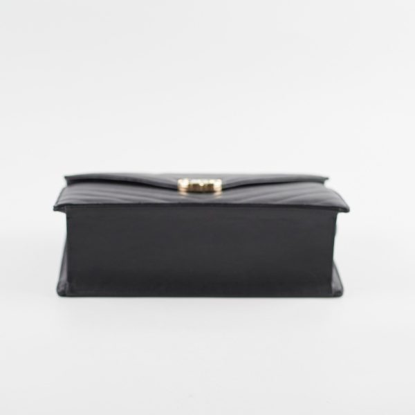 Chanel Black Chevron Envelope Flap Discount