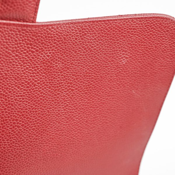 Chanel Classic Jumbo Single Flap Caviar Red - Series 12 Online now