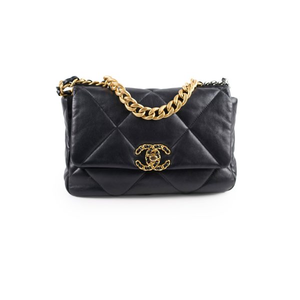 Chanel Small 19 Bag Black Lambskin 2022 Online