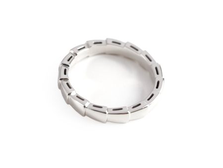 Bvlgari Serpenti Viper Ring 18k White Gold Size 59 Online