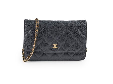 Chanel Wallet on Chain WOC Caviar Black Online now