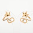 Christian Dior CD Star Gold Rhinestone Earrings Costume Jewellery Cheap