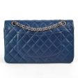 Deal of The Week - Chanel Classic Flap Medium Large M L Lambskin Blue - Series 13 Online