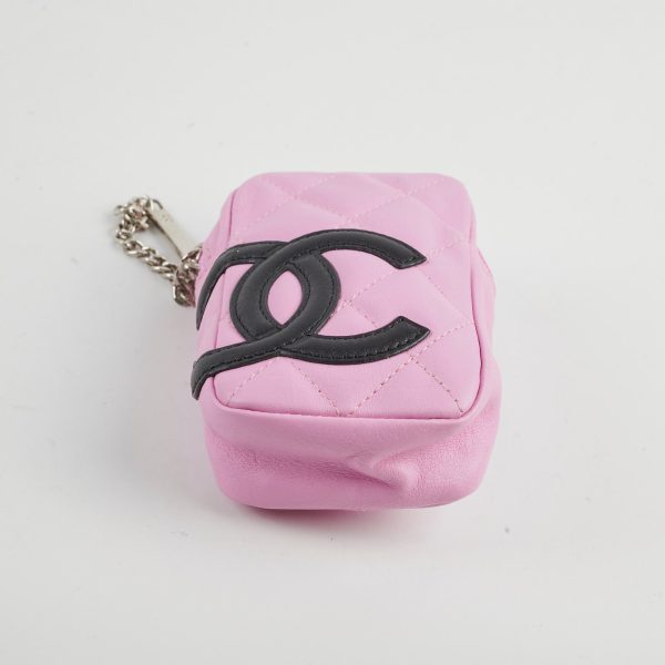 Chanel Zip Pouch Lambskin Pink Online Hot Sale