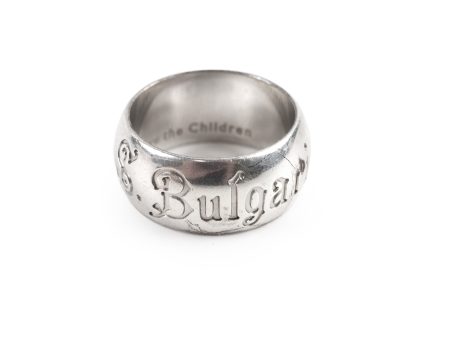 Bvlgari Save The Children Sterling Silver Ring Size 56 Online Hot Sale