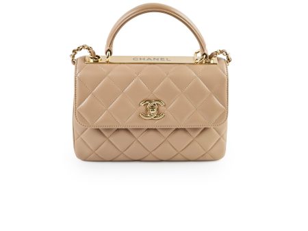 Chanel Small Trendy CC Lambskin Beige 23 Series Supply