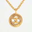 Chanel Circle Coco Logo Gold Necklace Costume Jewellery on Sale