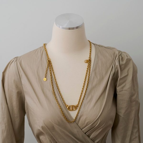 Christian Dior Layer Gold Necklace Costume Jewellery Online