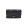 Chanel Medium Large Double Classic Flap Caviar Black 31 Series Online now