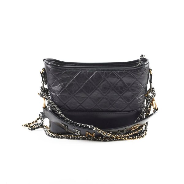 Chanel Medium Aged Calfskin Gabrielle Black Series 29 For Sale