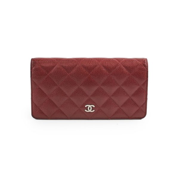 Chanel Long Wallet Red Caviar - Series 18 Online now