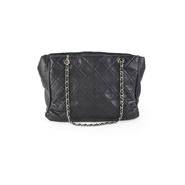 Chanel Quilted Chain Tote Tote Black Online now