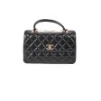 Chanel Trendy CC Medium Lambskin Black Quilted - Series 24 Hot on Sale